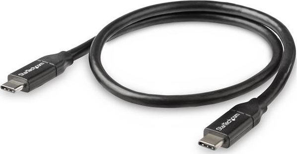 Kabllo USB StarTech USB2C5C50CM, USB C në USB C, 0.5 m, 100 W, e zezë