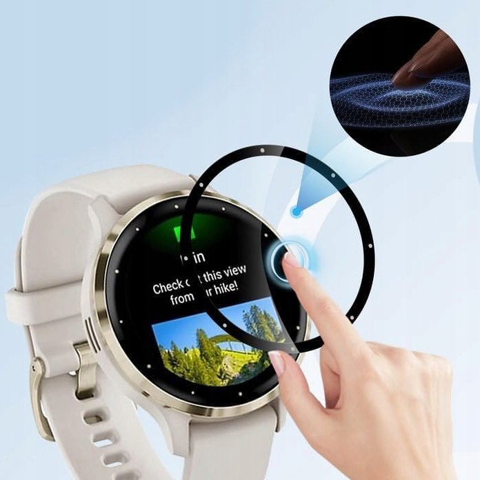 Xham mbrojtës Wozinsky Full Glue për Garmin Venu 3S 41mm, 2 copë, i tejdukshëm