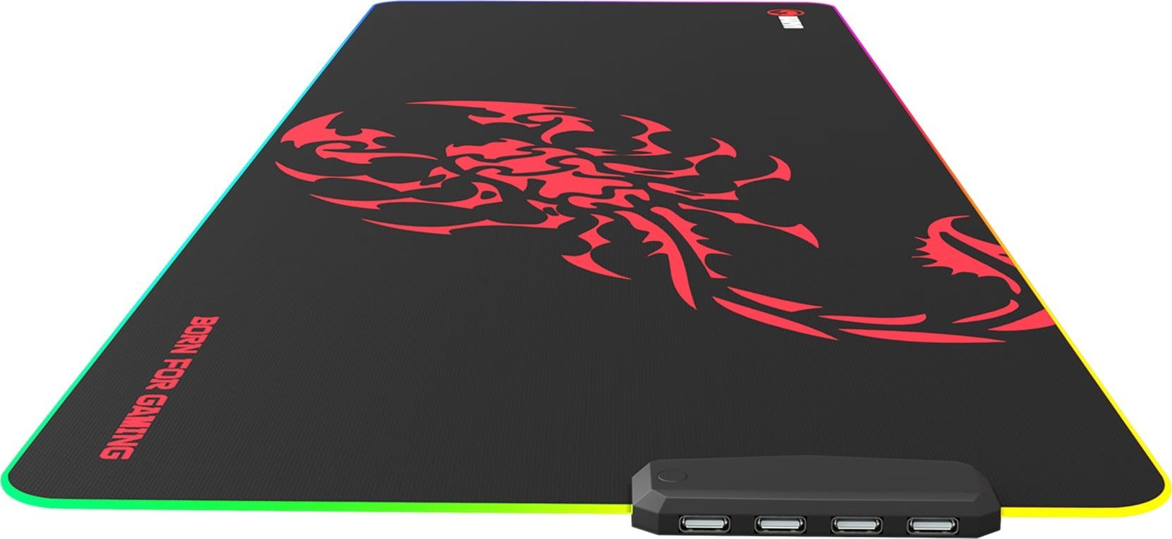 Mousepad gaming Marvo MG011 XL, 800x300x4mm, 4 porta USB, RGB, i zi