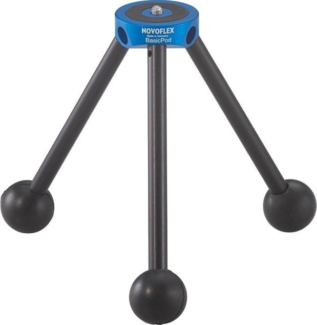 Trekëmbësh mini Novoflex BasicPod, kompakt, peshë e lehtë, i zi me blu