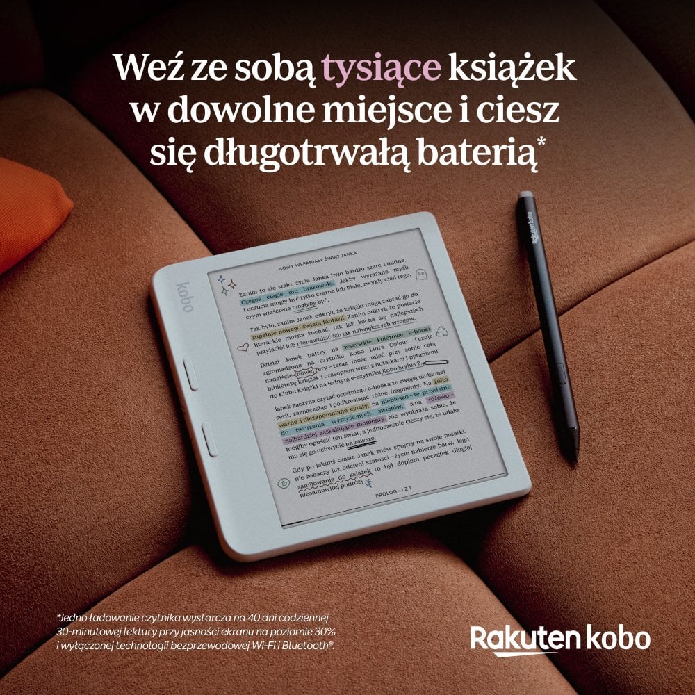 Lexues e-book Kobo Libra Color, 7", i bardhë