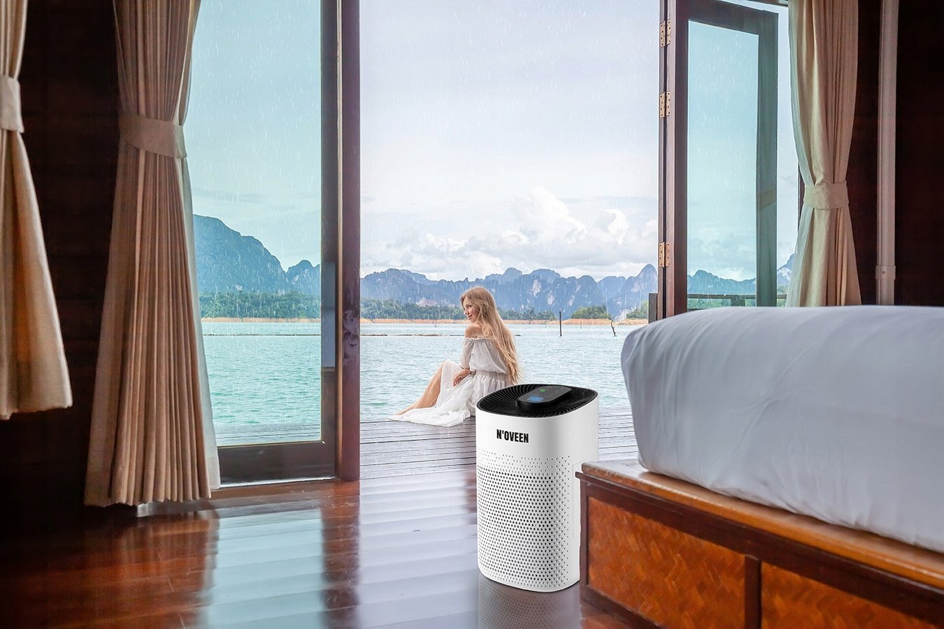 Dehumidifikues N'oveen DH450, 70W, depozitë 1L, i bardhë