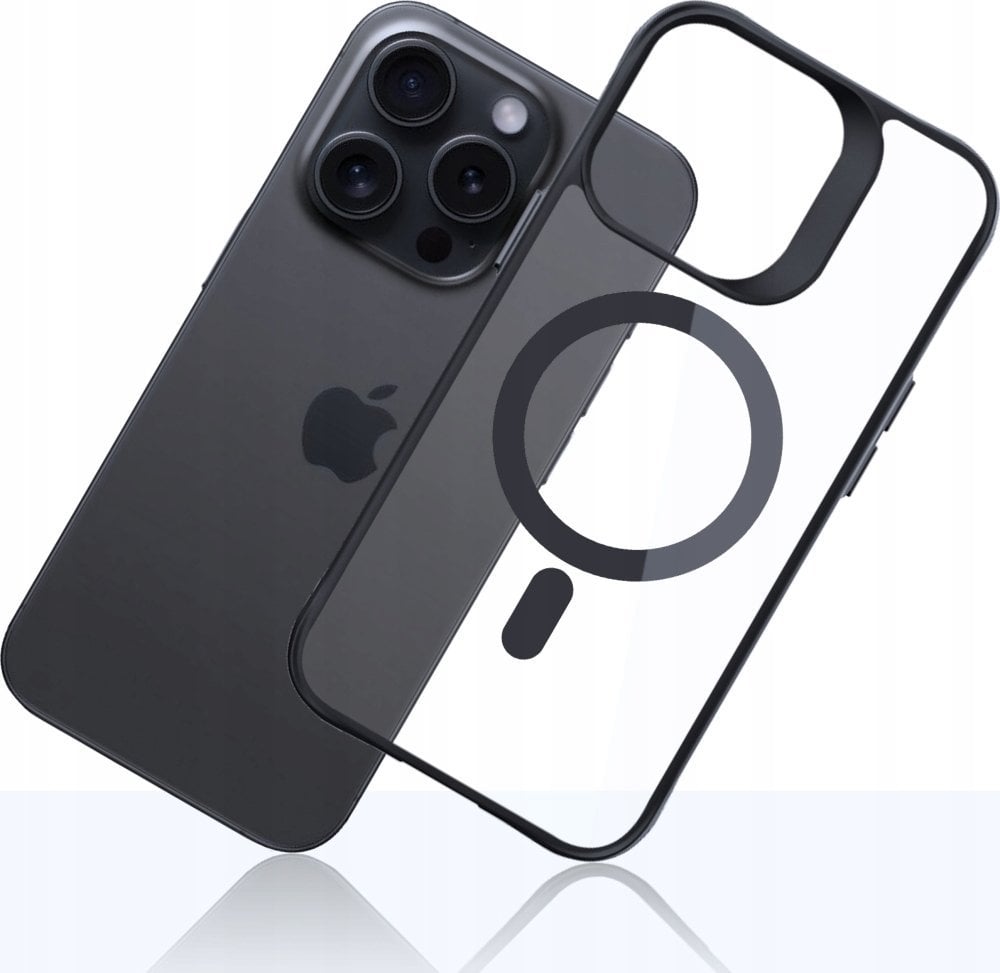 Maskë mbrojtëse 3MK Satin Armor MagCase për iPhone 15 Pro 6.1", MagSafe, transparente