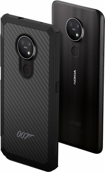Kuti mbrojtëse Nokia James Bond 007 Kevlar, për Nokia 5.3, i zi