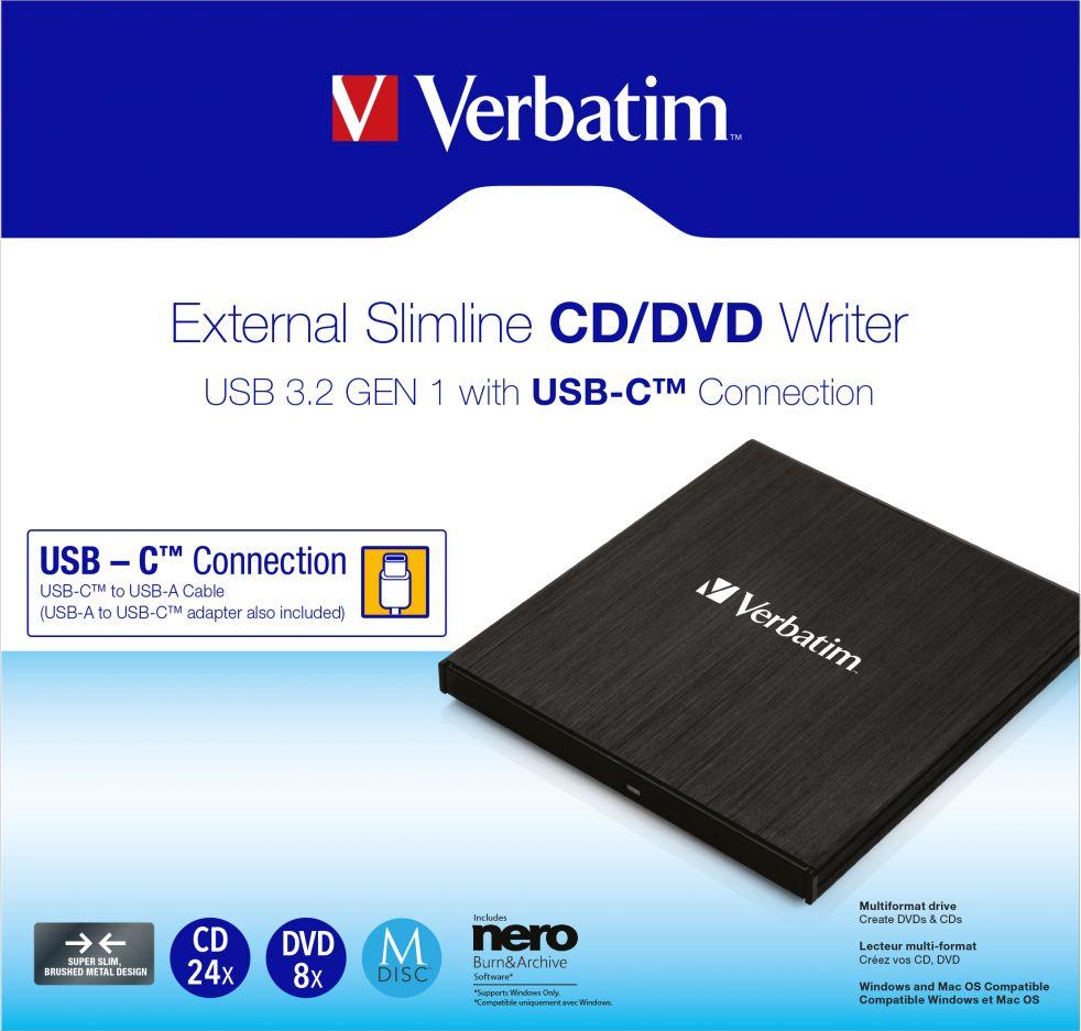 Drive optik Verbatim Slimline USB 3.2 (43886)