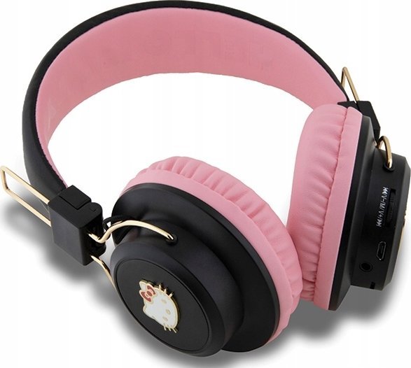 Kufje pa tela Hello Kitty Hello Wireless Headphones 10, mbi vesh, Bluetooth, rozë e zezë