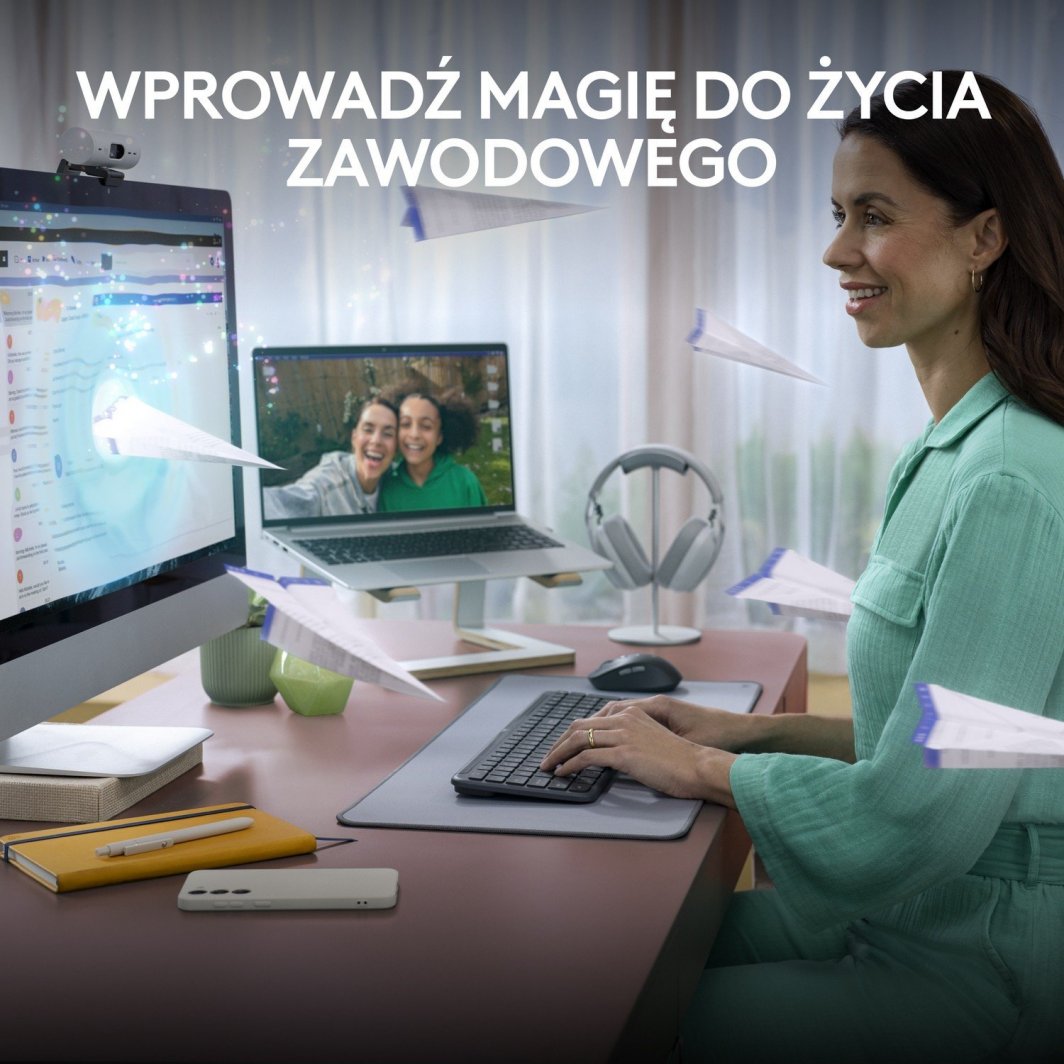 Tastierë Logitech Signature Slim K950, US, e hirtë