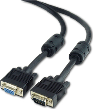 Kabllo Gembird D-Sub (VGA) - D-Sub (VGA), 3 cm, e zezë