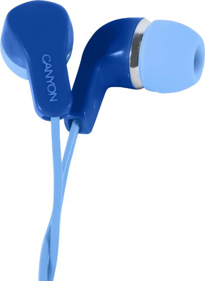 Kufje in ear Canyon CNS CEPM02BL, me mikrofon, me kabllo 1.2m, blu