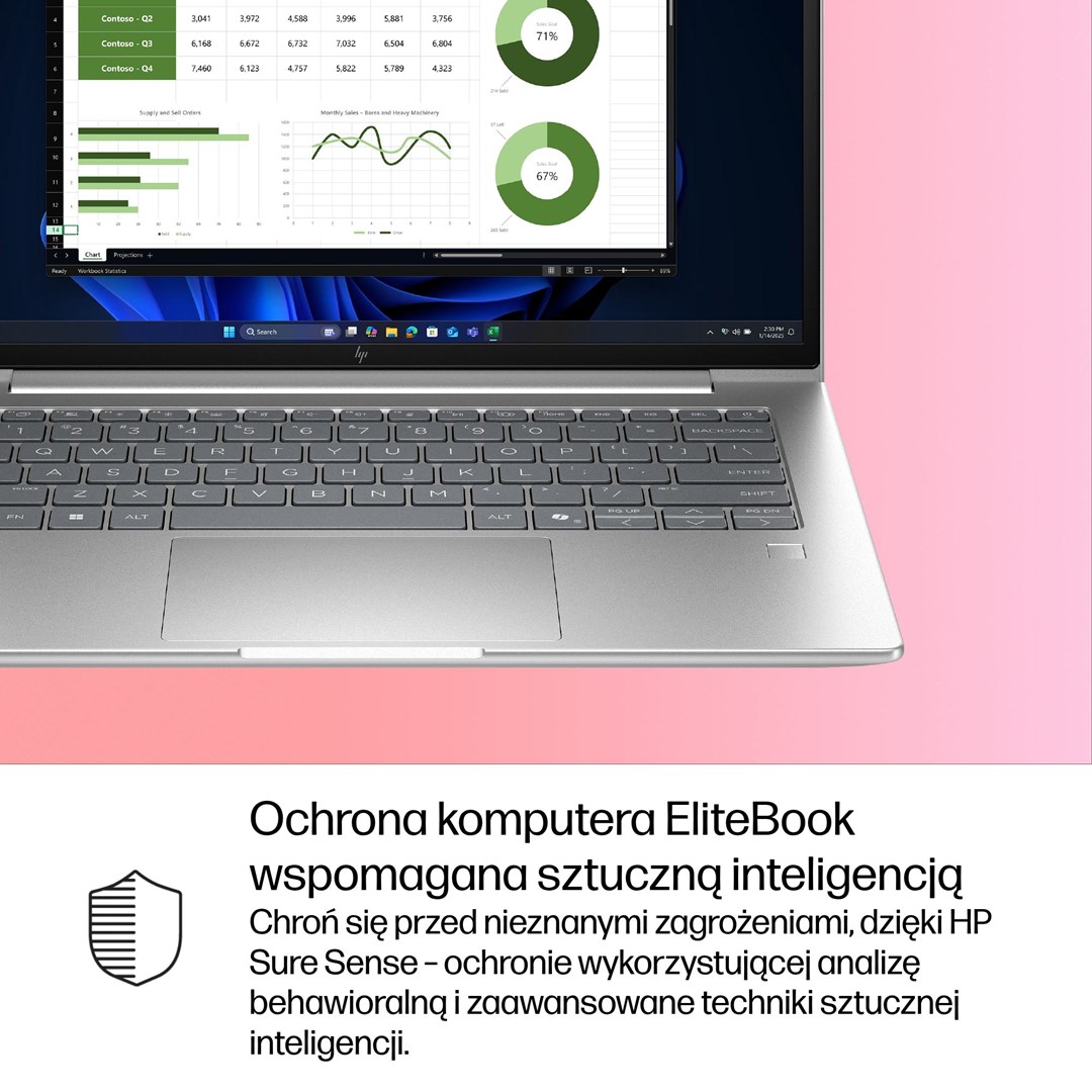 Laptop HP EliteBook 6 G1i, 14", Intel Ultra 5 225U, argjendtë