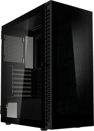 Kuti PC Kolink Observatory HF Glass Core, mid tower, ATX, e zezë pa ventilatorë