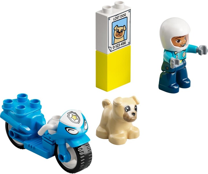 Set LEGO® DUPLO® 10967 Police Motorbike, 5 pjesë