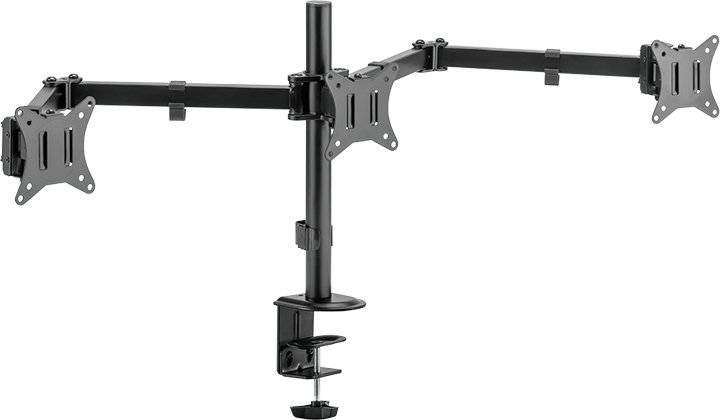 Mbajtës tavoline për 3 monitorë LogiLink BP0173, 17"-27", VESA 75x75 100x100, i zi