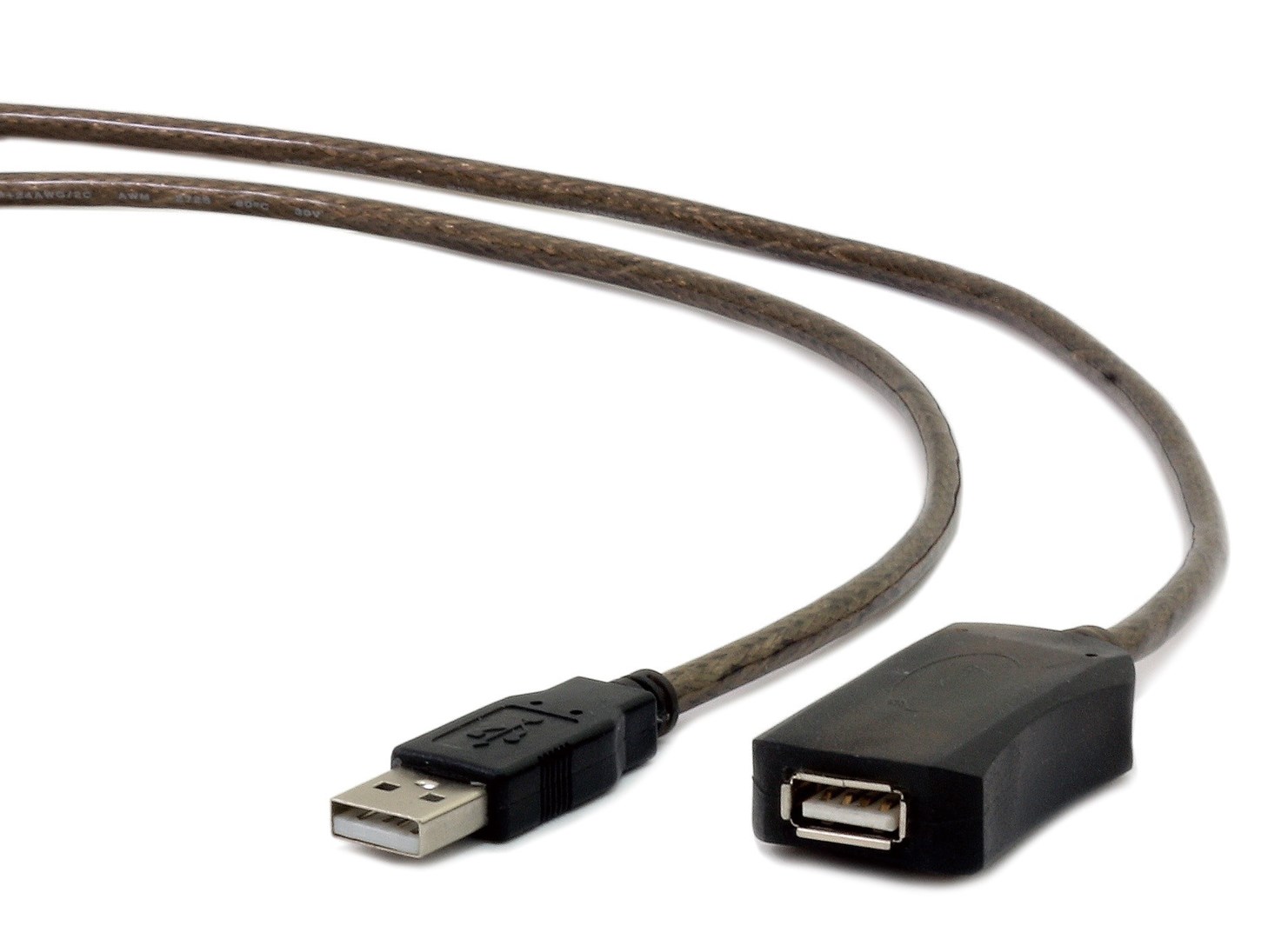 Kabllo Gembird, USB A / USB A, 5 m, e zezë