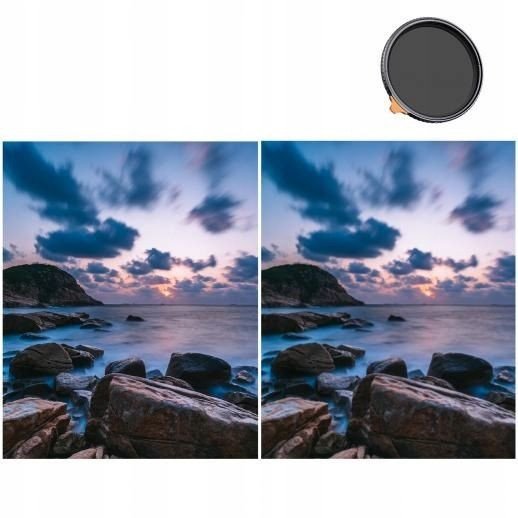 Filtër objektivi K&amp;F Concept Nano X, 82mm, 3 në 1 ND2 32 CPL Black Mist 1/4, i zi