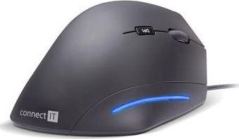 Maus Connect IT, me kabllo, USB, i zi dhe i kaltërt