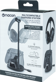Stacion karikimi NACON Multi-charge Stand, për PlayStation 5, me LED, i bardhë
