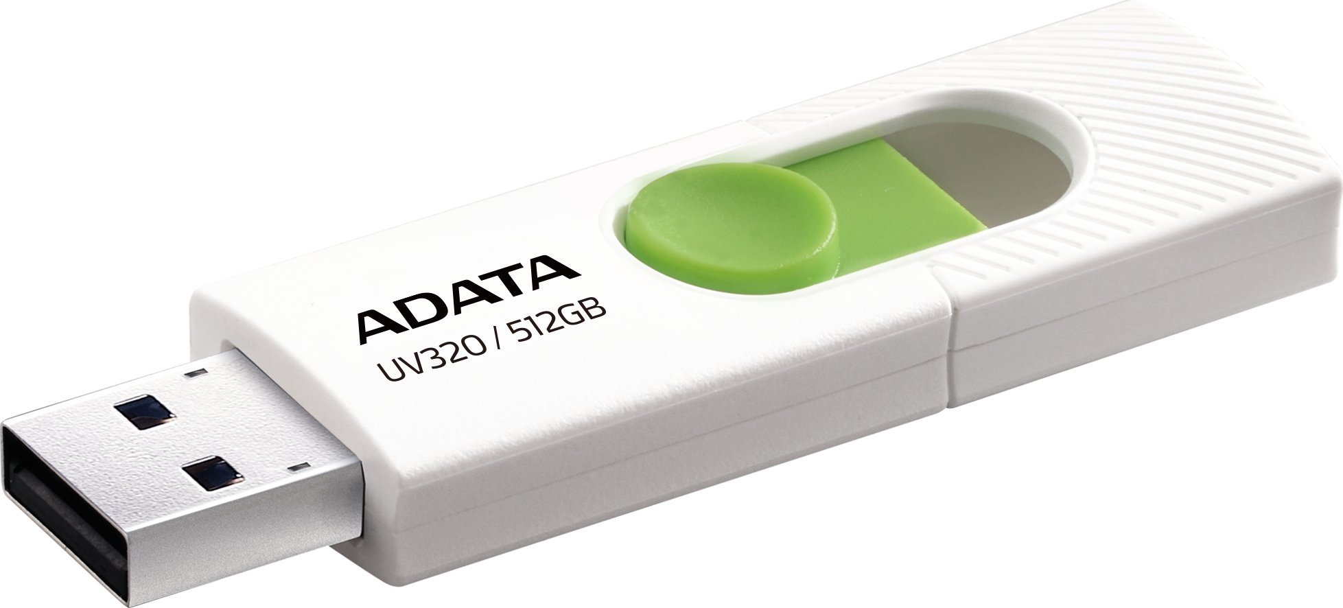 USB ADATA UV320, 512GB, USB 3.2, e bardhë jeshile 2
