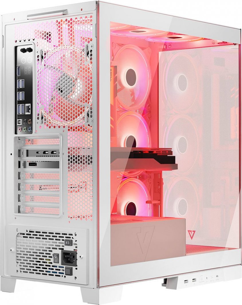 Kasë Modecom Volcano Space Apex ARGB, e bardhë, Midi Tower