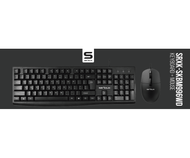 Set tastierë dhe maus Serioux SRXK-SKBM996WD, me kabllo USB, DPI 800-1600, i zi