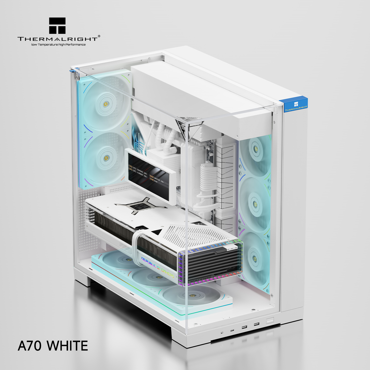 Kasë Thermalright TR-A70 FanUB,e bardhë