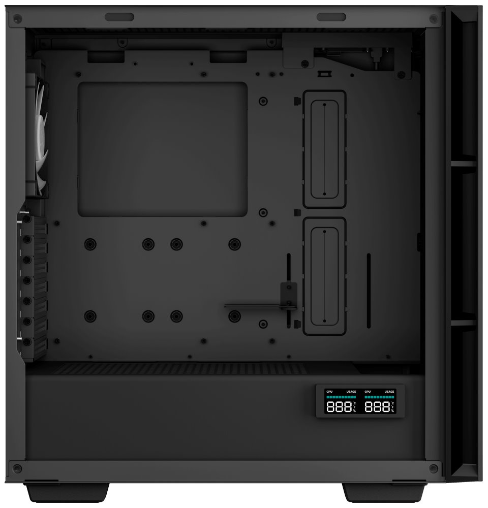 Kasë Deepcool CH560 Digital / MidT, e zezë