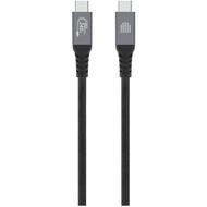 Dviced USB4 Braided Cable, 80 Gbps, 240 W, (Thunderbolt Compatible), 1m, Black