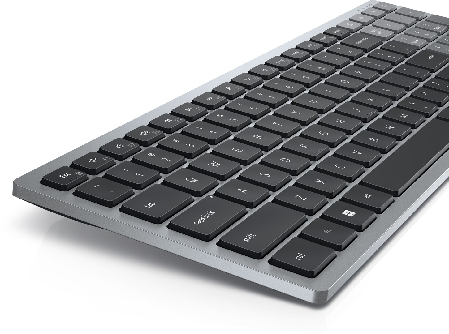 Tastierë Dell KB740, RF Wireless + Bluetooth, e zezë / e hirtë