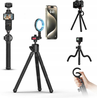 Tripod fleksibël magnetik Ulanzi MT30, kompakt, për kamera dhe telefona, i zi