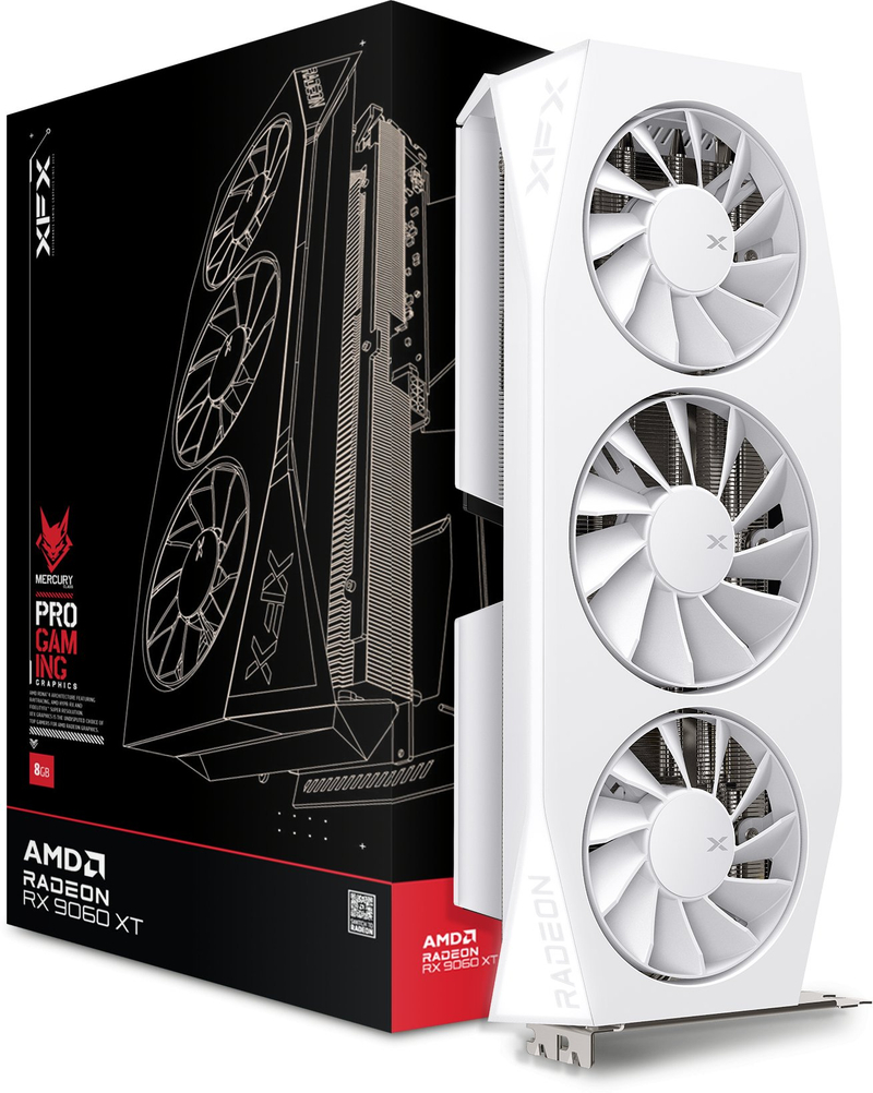 Kartë grafike XFX Mercury AMD Radeon RX 9060 XT OC Gaming, 16GB