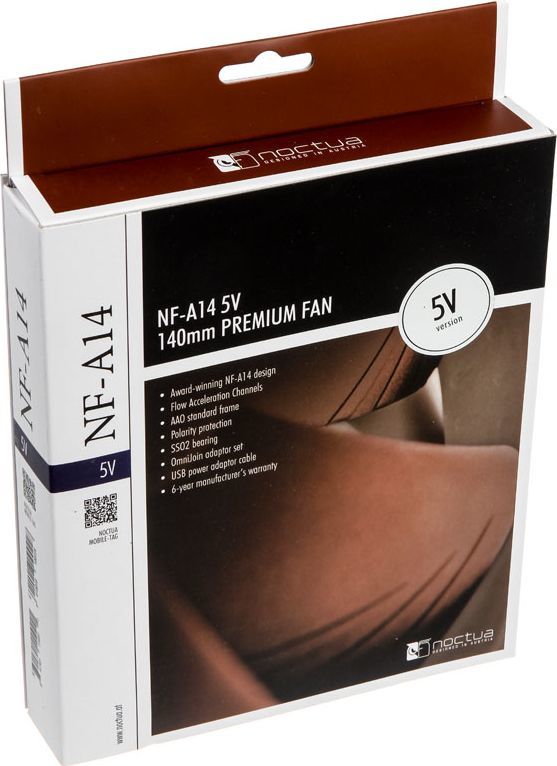 Ftohës Noctua NF-A14 5V, 140 mm