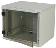 Kabinet muri Triton 19" RBA, 12U, thellësi 560 mm, derë me xham të plotë