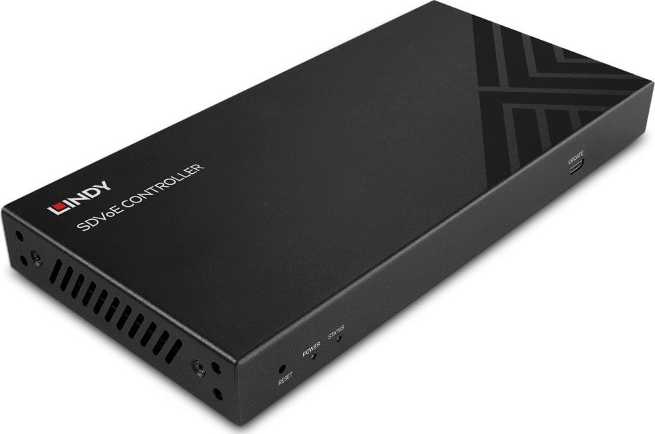 Kontroller AV mbi rrjet Lindy SDVoE Controller, deri 4K, lidhje me kabllo, i zi