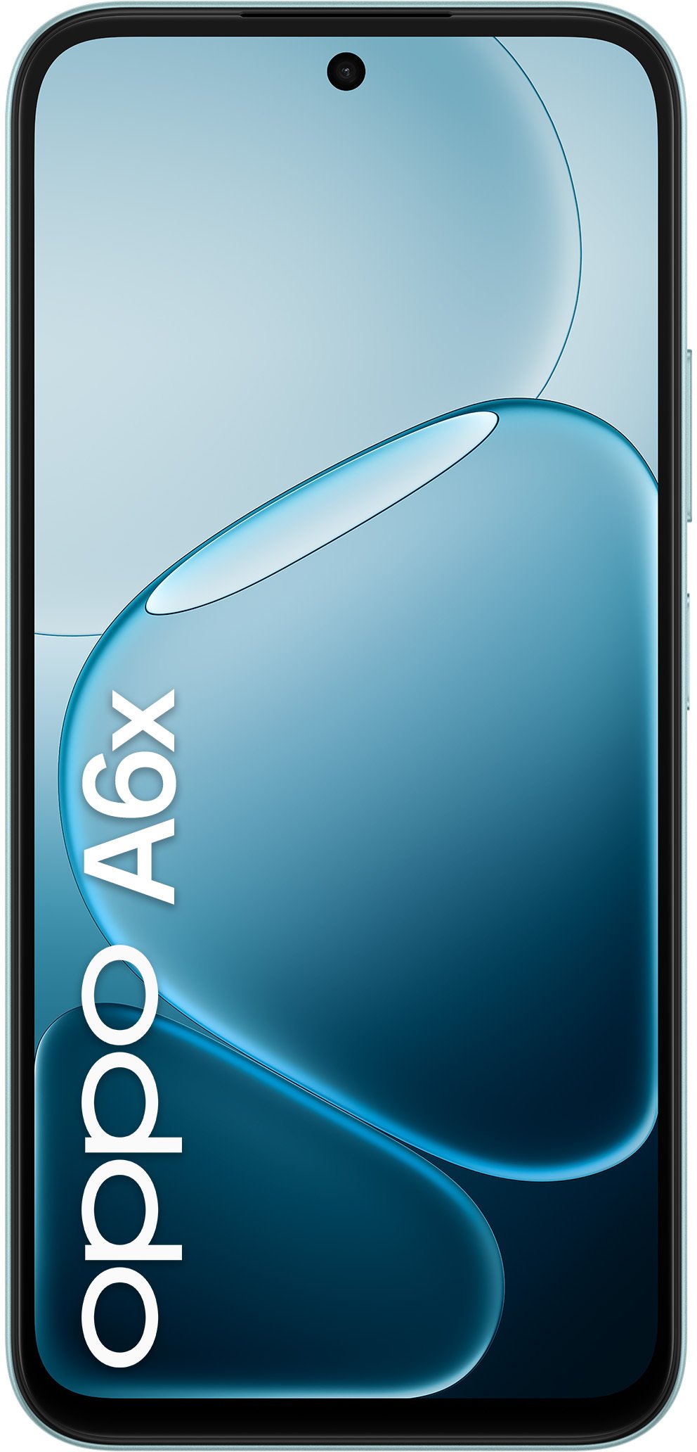 Telefoni Oppo A6x, ekran i madh, kamera dyfishe AI, Ice Blue