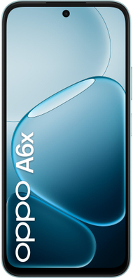 Telefoni Oppo A6x, ekran i madh, kamera dyfishe AI, Ice Blue
