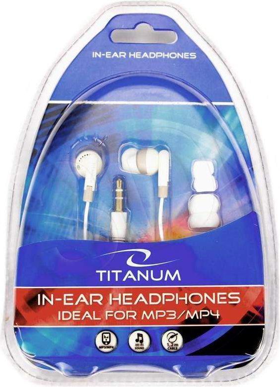 Kufje in-ear Titanum TH103 ESPERANZA, 3.5 mm, 1.2 m, të bardha