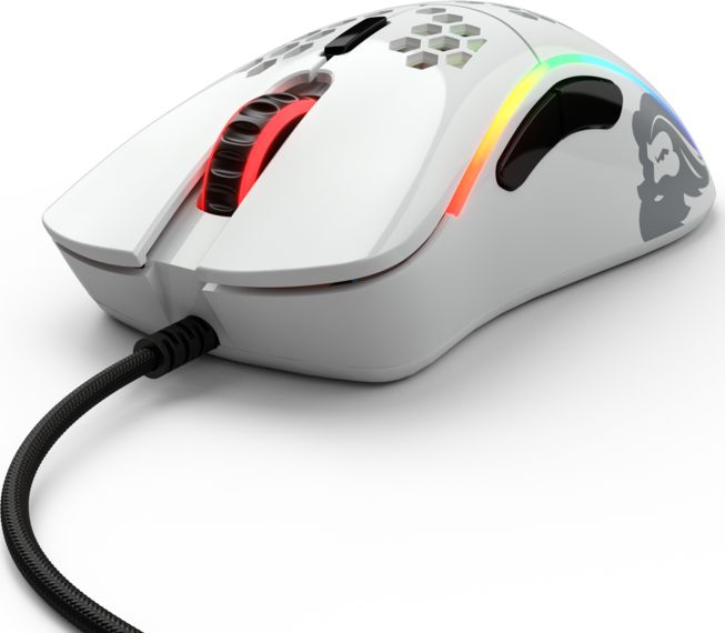 Maus Glorious PC Gaming, 12000 DPI, i bardhë
