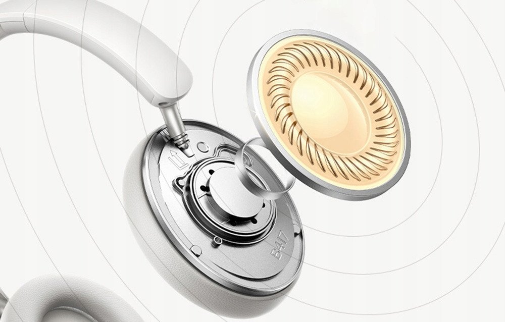 Kufje wireless UGREEN HiTune Max2, Over Ear, ANC, 80 orë dëgjim, të bardha