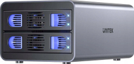 Kuti RAID për HDD Unitek, 2.5"/3.5", deri 40TB, USB C 10Gb/s, gri