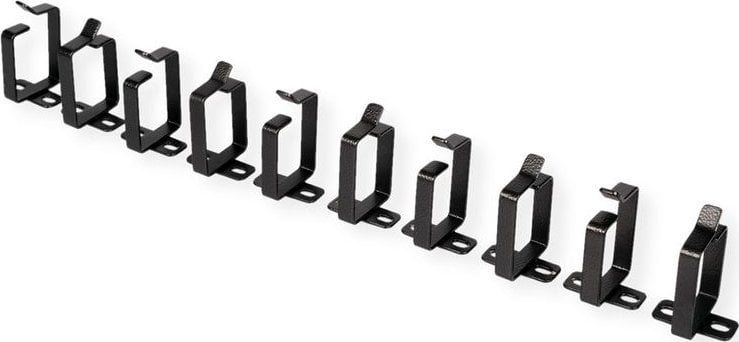 Mbajtëse kabllosh ROLINE Cable Management Bracket 44x60mm, set 10 copë, për kabinet 19"