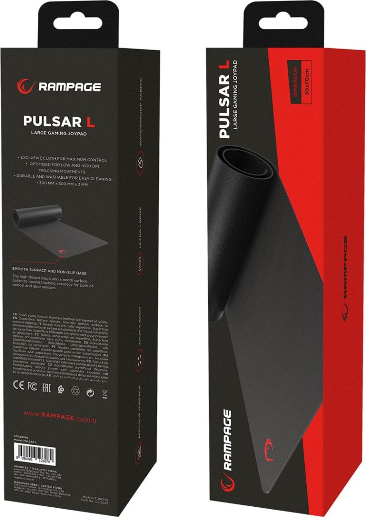 Mauspad Rampage Pulsar, L, i zi