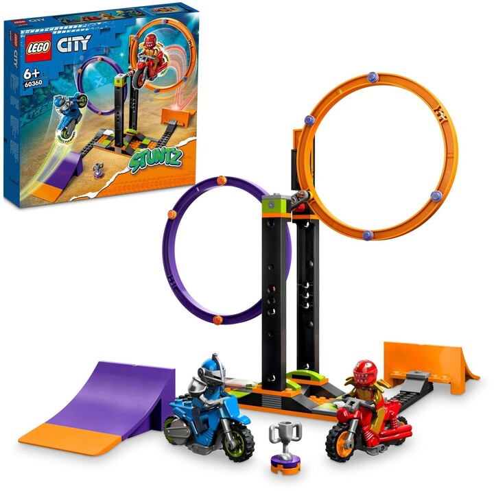 Set LEGO® City 60360 Spinning Circle Stunt Challenge, 117 pjesë