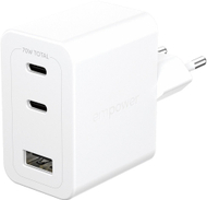 Karikues muri PanzerGlass Turbo Multiplo 70W, 2x USB C, USB A, i bardhë