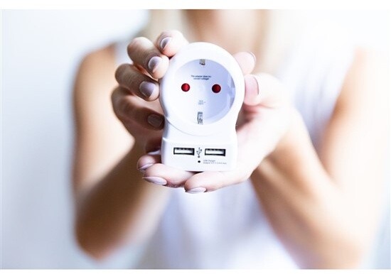 Adapter për udhëtim SKROSS USA 2x USB për përdorim në Amerikë