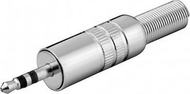Adapter audio Goobay Jack 3.5 mm stereo, metalik
