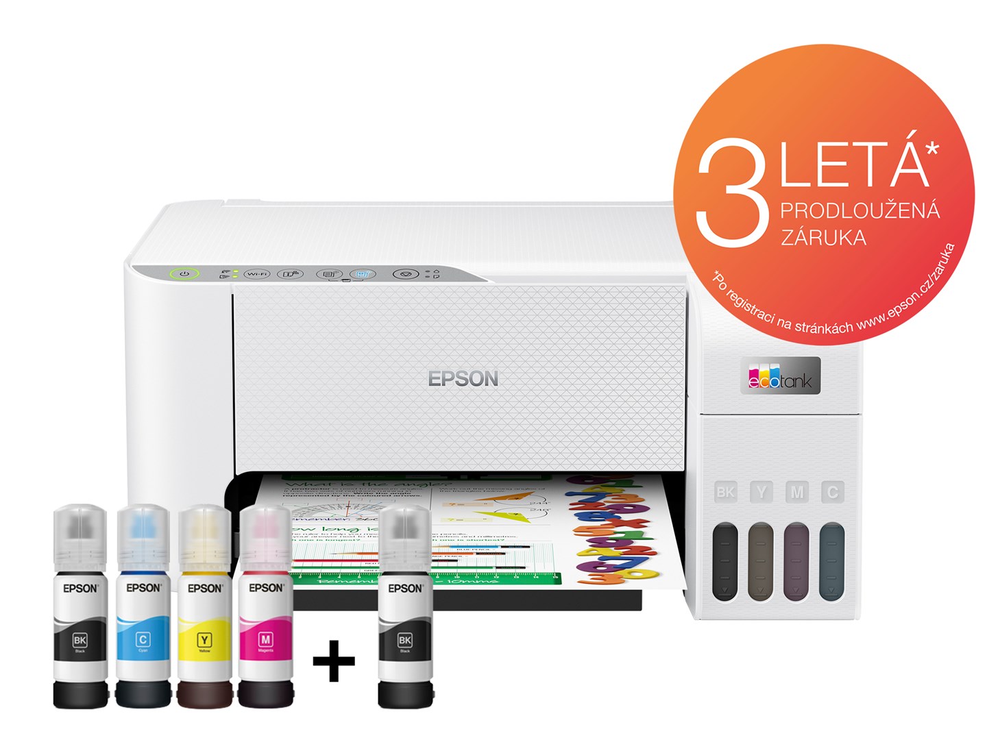 Printer multifunksional Epson L3256, Inkjet, i bardhë