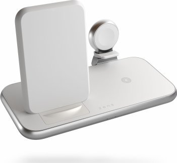 Stacion karikimi pa tel Zens Aluminium 4in1 Stand, karikues wireless, alumini, gri