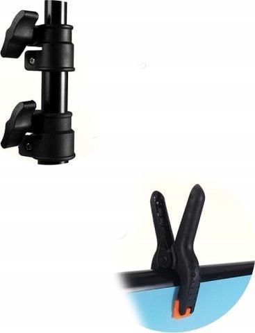 Set stativ për sfond fotografik Puluz Atelier T, traversë 200cm, stativ 200cm, me 4 kapëse