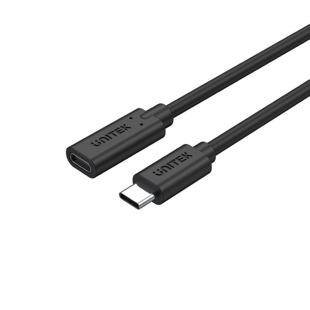 Kabllo Unitek, USB C / USB C, 0.5 m, e zezë