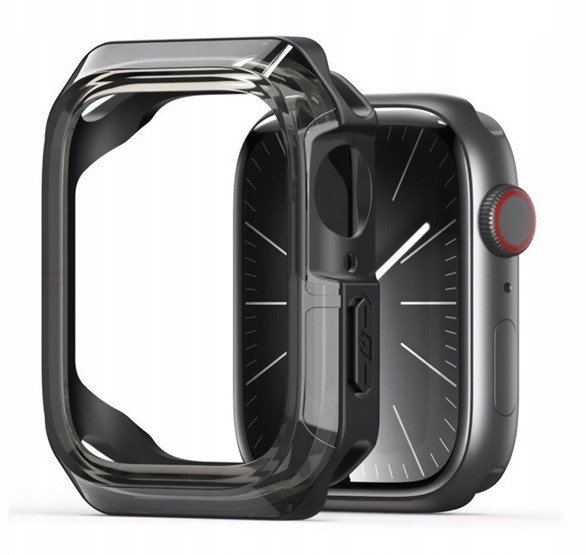 Mbrojtëse Dux Ducis Tamo për Apple Watch Series 10 42mm, transparente me të zeza